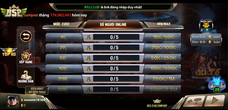 Giới thiệu game Xì Tố B52 CLUB