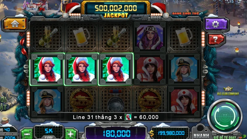 Hướng dẫn chi tiết luật chơi game slot Mỹ Nhân Giáng Sinh tại B52 Club