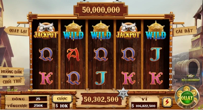 Hướng dẫn luật chơi tại game slot Miền Viễn Tây