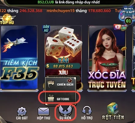 HƯỚNG DẪN NHẬN GIFTCODE TẠI CỔNG GAME B52 CLUB