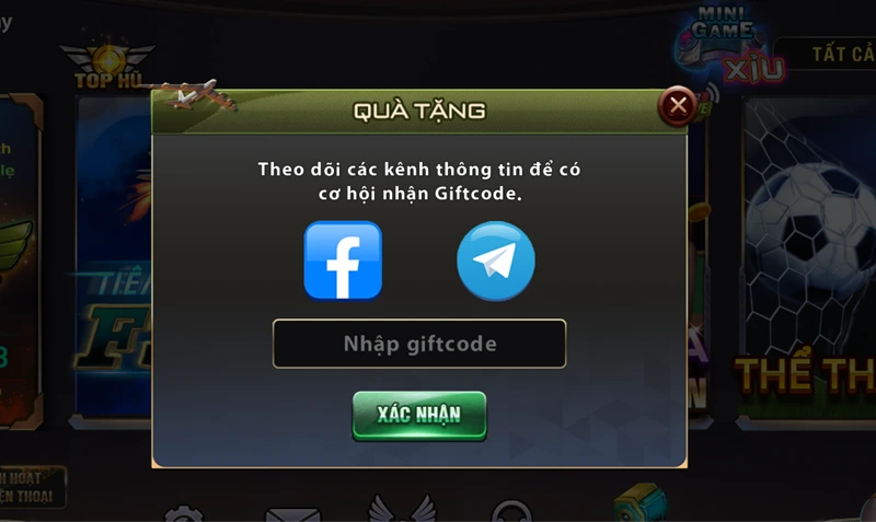 Nhận sử dụng giftcode B52 CLUB - Bước 2