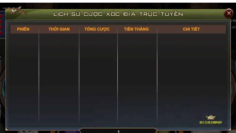 Tính năng lịch sử cược xóc đĩa trực tuyến