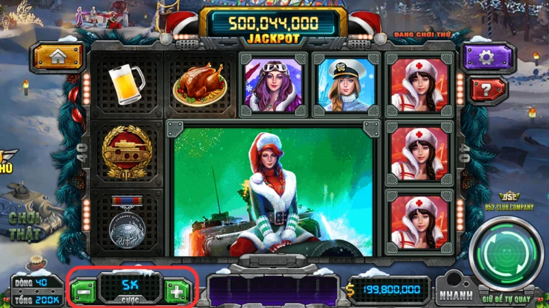 Tính năng tăng giảm mức cược tại game slot